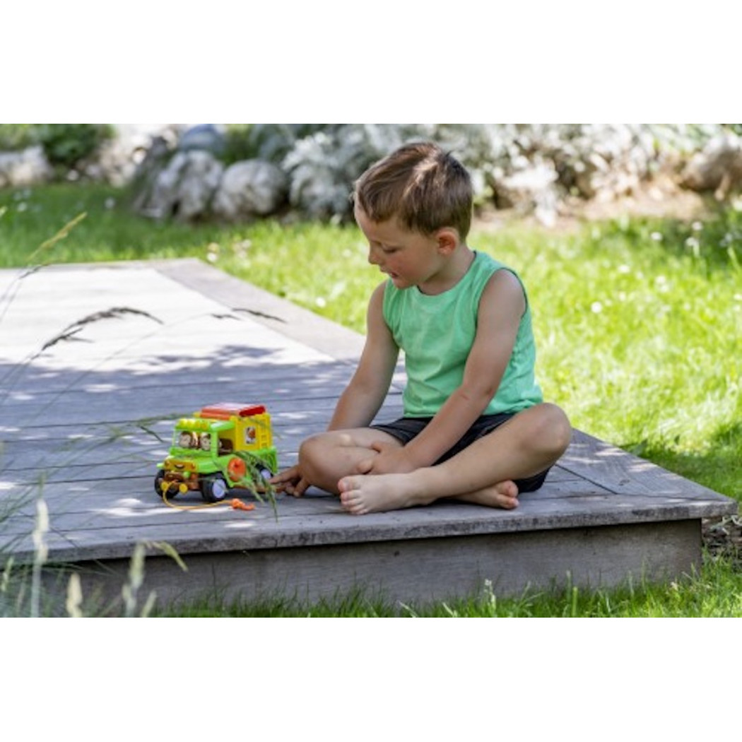 Jeep - Samochód Terenowy z Wyciągarką - Kamper z Figurką - Klorofil