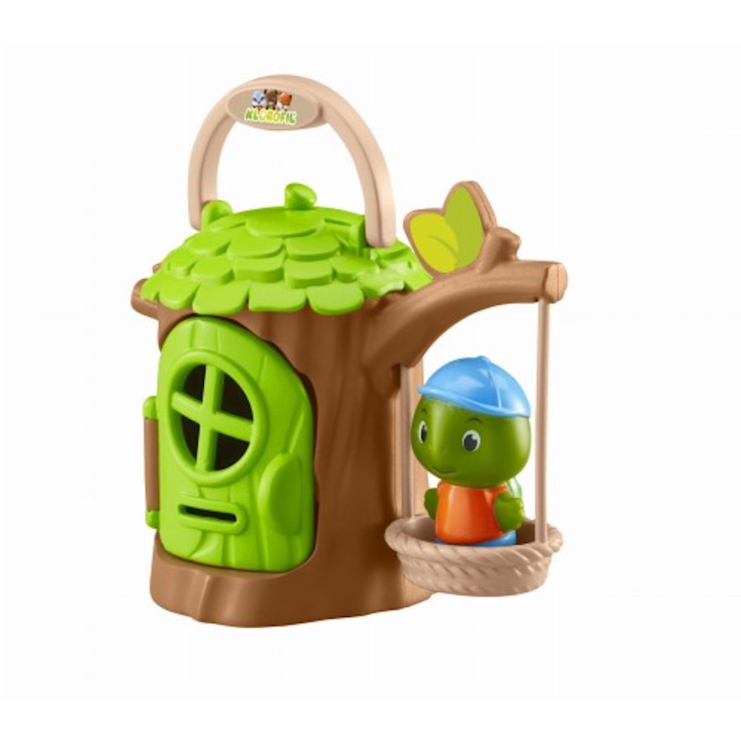 Żółwia Chatka - Przenośny Domek w Drzewie z Huśtawką oraz Figurką - Klorofil