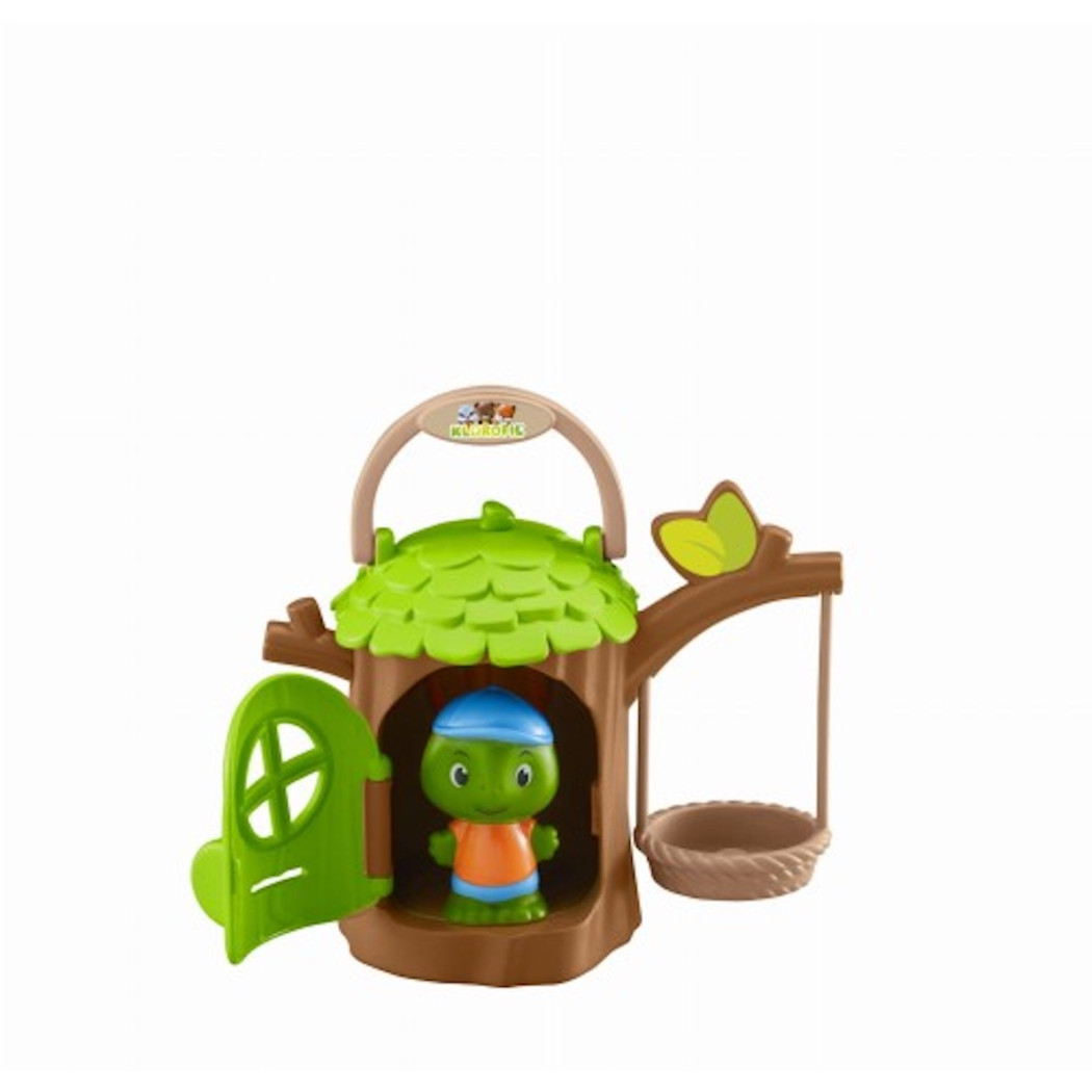 Żółwia Chatka - Przenośny Domek w Drzewie z Huśtawką oraz Figurką - Klorofil