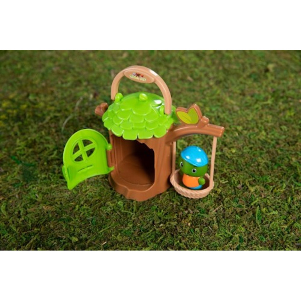 Żółwia Chatka - Przenośny Domek w Drzewie z Huśtawką oraz Figurką - Klorofil
