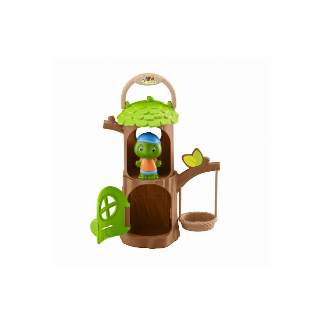 Żółwia Chatka - Przenośny Domek w Drzewie z Huśtawką oraz Figurką - Klorofil