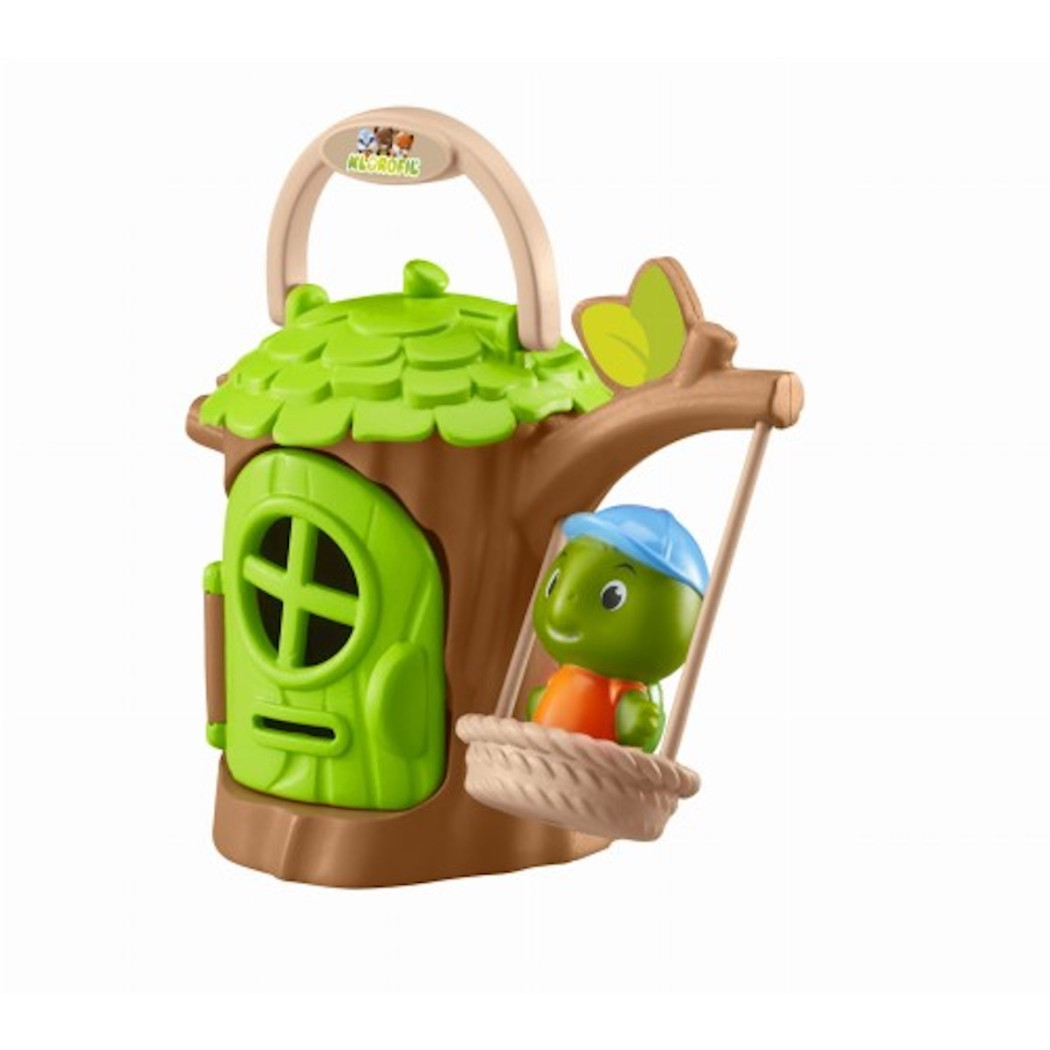 Żółwia Chatka - Przenośny Domek w Drzewie z Huśtawką oraz Figurką - Klorofil