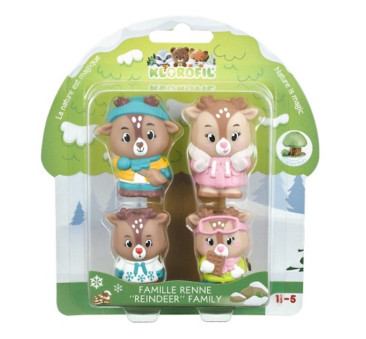 Renne - Rodzina Reniferów - Zestaw 4 Figurek - Klorofil
