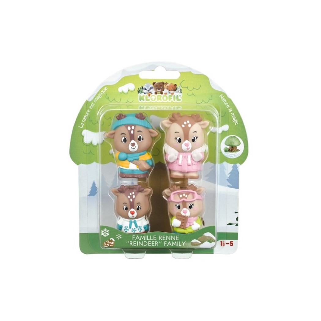 Renne - Rodzina Reniferów - Zestaw 4 Figurek - Klorofil