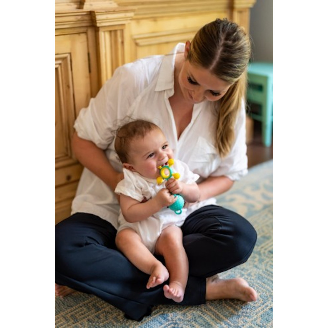 Gumlii - Gryzak Sensoryczny z Wypustkami i Grzechotką - Mobi