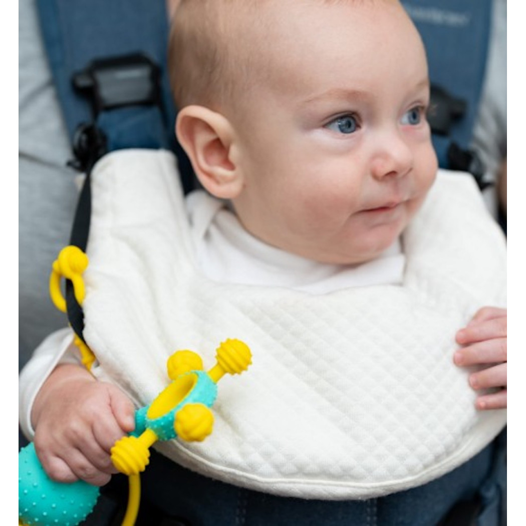 Gumlii - Gryzak Sensoryczny z Wypustkami i Grzechotką - Mobi