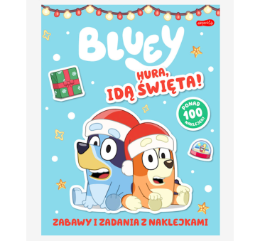 Hura, idą święta! Zabawy i zadania z naklejkami - Bluey - Wydawnictwo HarperKids