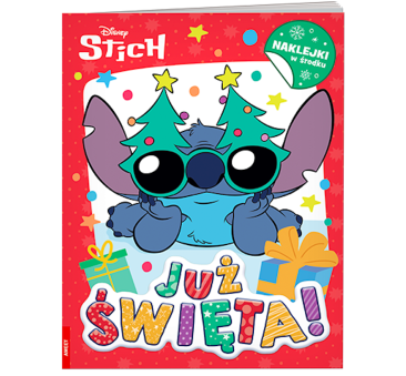 Disney Stich Już Święta! - Książka z Zadaniami i Naklejkami