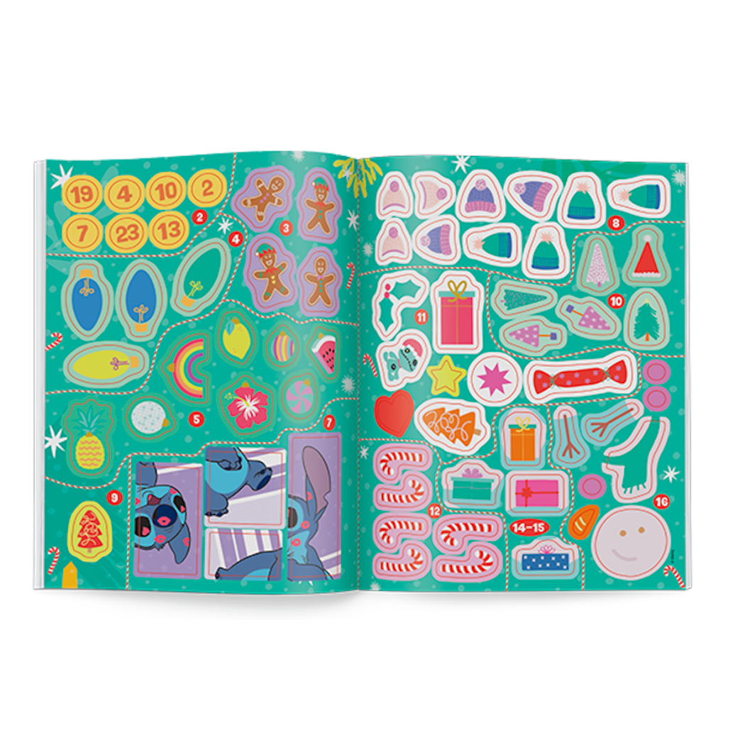 Disney Stich Już Święta! - Książka z Zadaniami i Naklejkami