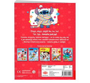 Disney Stich Już Święta! - Książka z Zadaniami i Naklejkami