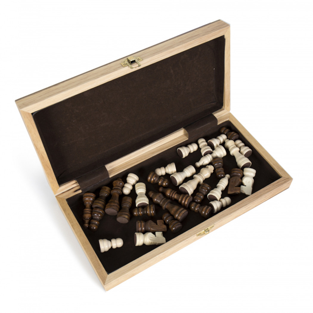 Szachy Drewniane - Gra Planszowa w Drewnianym Pudełku - Albi