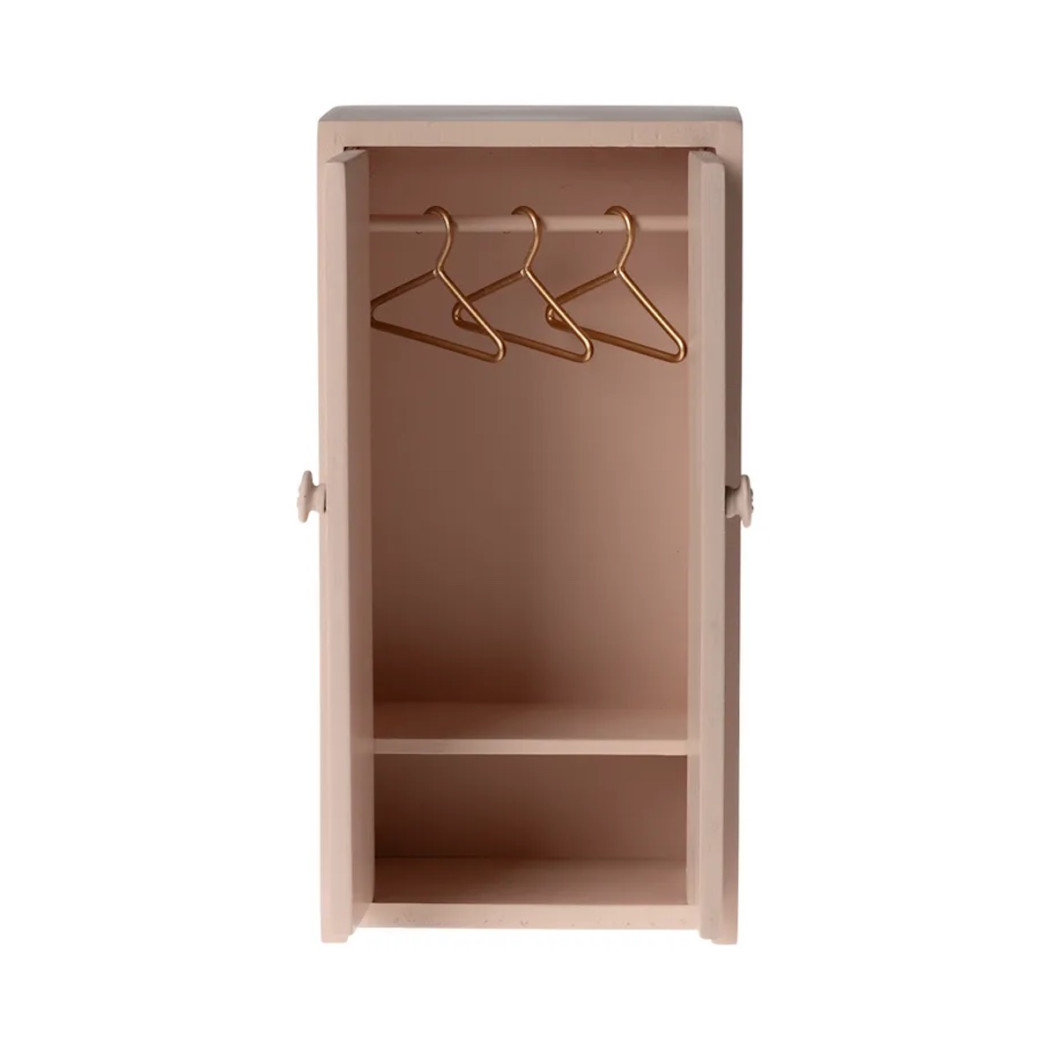 Różowa Drewniana Szafa do Domku dla Myszek- Closet Mouse Light Rose - Maileg