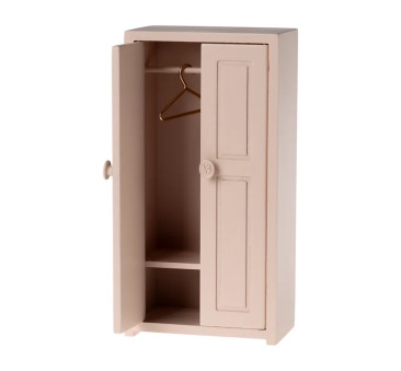 PROMOCJA Różowa Drewniana Szafa do Domku dla Myszek- Closet Mouse Light Rose - Maileg