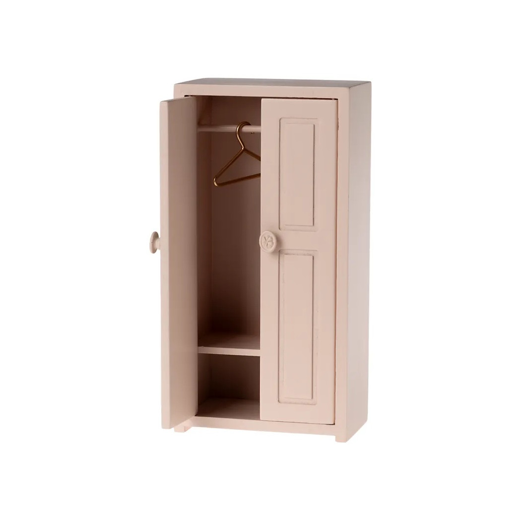 Różowa Drewniana Szafa do Domku dla Myszek- Closet Mouse Light Rose - Maileg