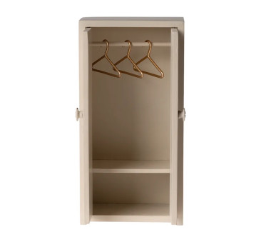 PROMOCJA Kremowa Drewniana Szafa do Domku Myszek - Closet Mouse Cream - Maileg