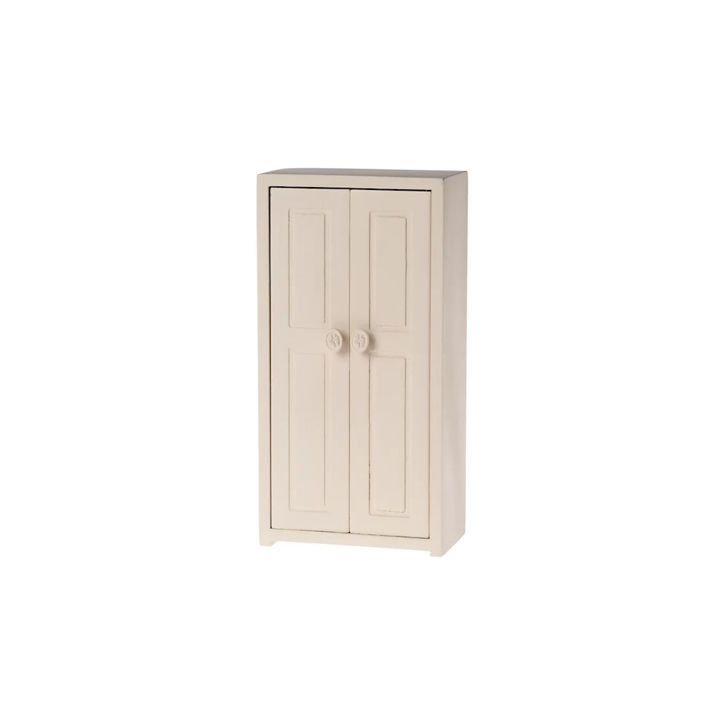 Kremowa Drewniana Szafa do Domku Myszek - Closet Mouse Cream - Maileg