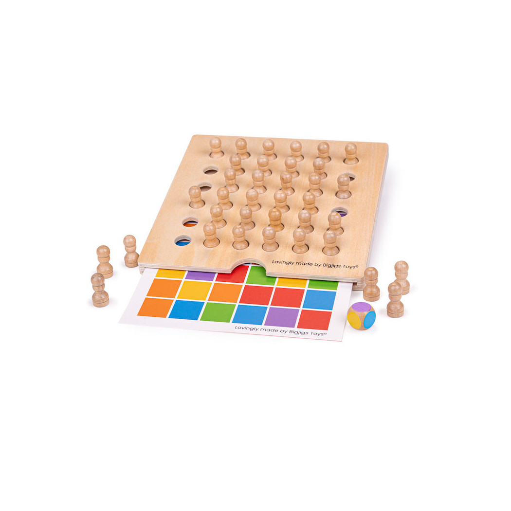 Zapamiętaj Kolor - Drewniana Gra Memo - BigJigs