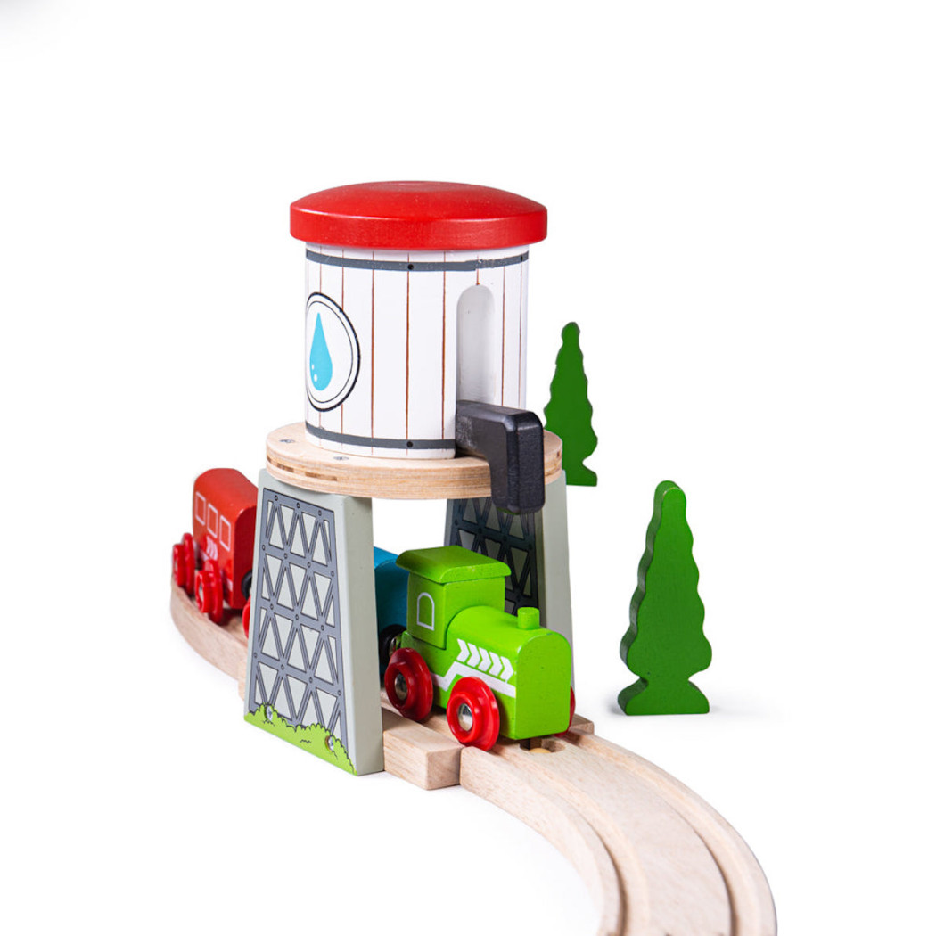 Wieża Wodna dla Parowozu - seria Drewniana Kolejka - BigJigs