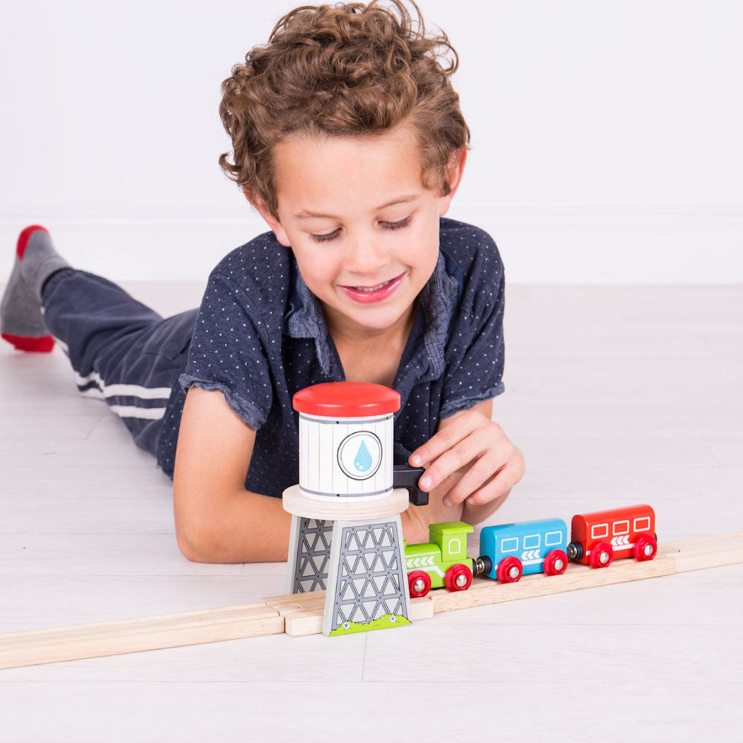 Wieża Wodna dla Parowozu - seria Drewniana Kolejka - BigJigs