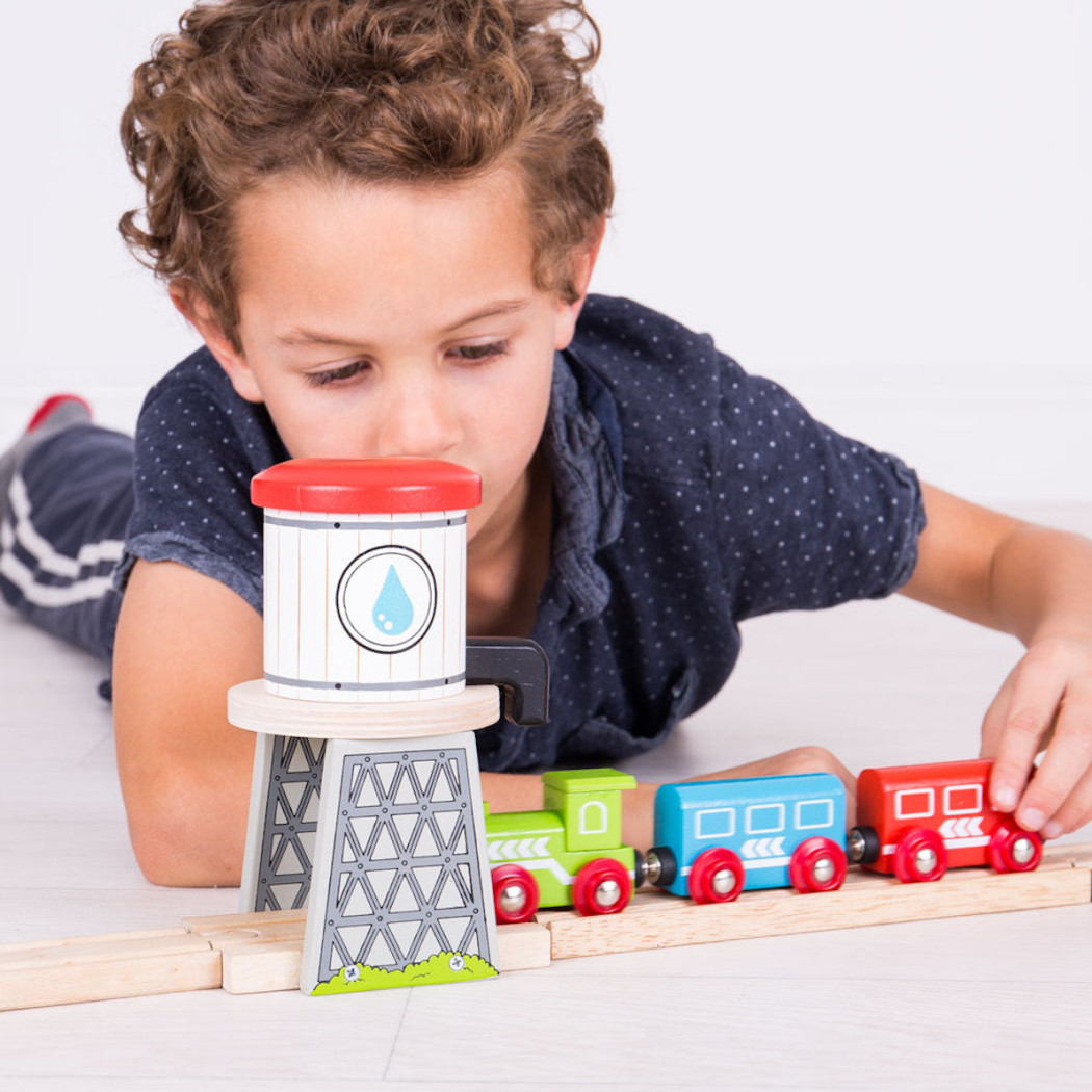 Wieża Wodna dla Parowozu - seria Drewniana Kolejka - BigJigs