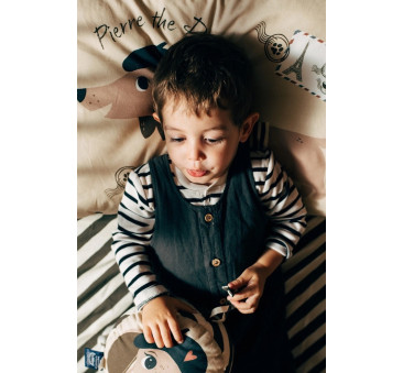 Poduszka Bawełniana do Spania - Pierre The Dog - 35x45 cm - La Millou