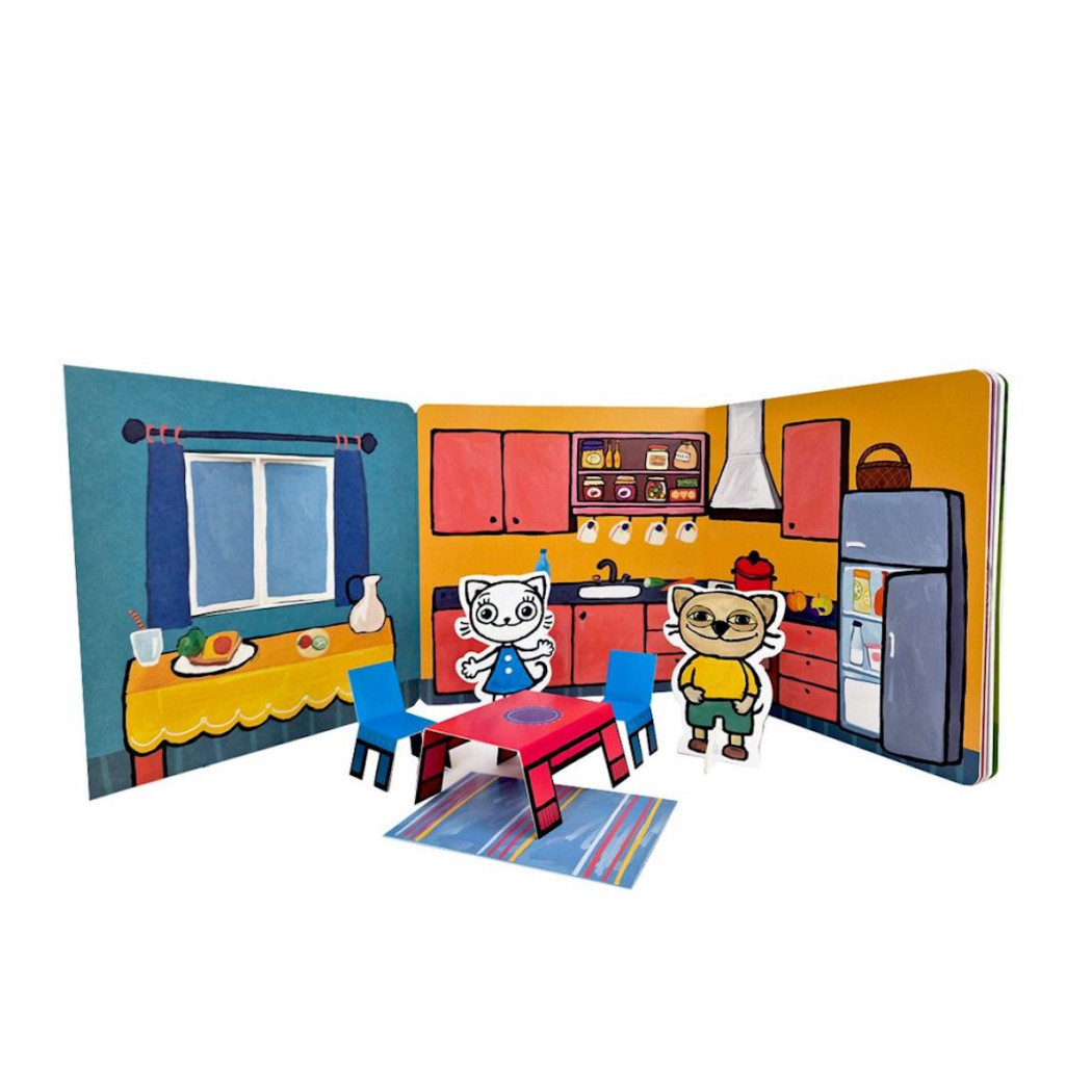 KICIA KOCIA. DOMEK KICI KOCI - Książka z Wyjmowanymi Elementami - Anita Głowińska - MEDIA RODZINA