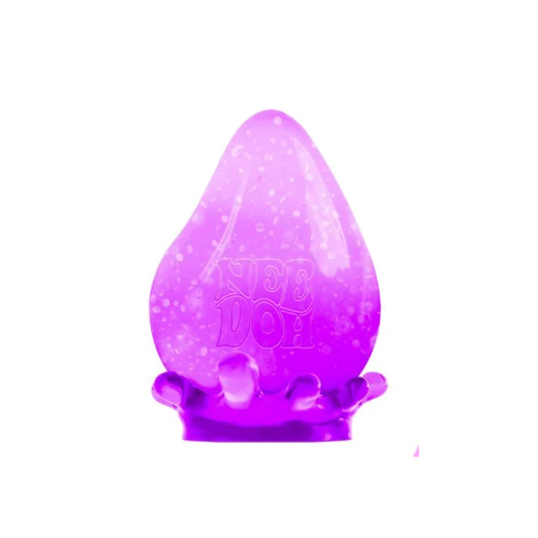 Fioletowa Duża Kropla - Zabawka Sensoryczna - Gniotek Antystresowy 8,5 cm - Needoh