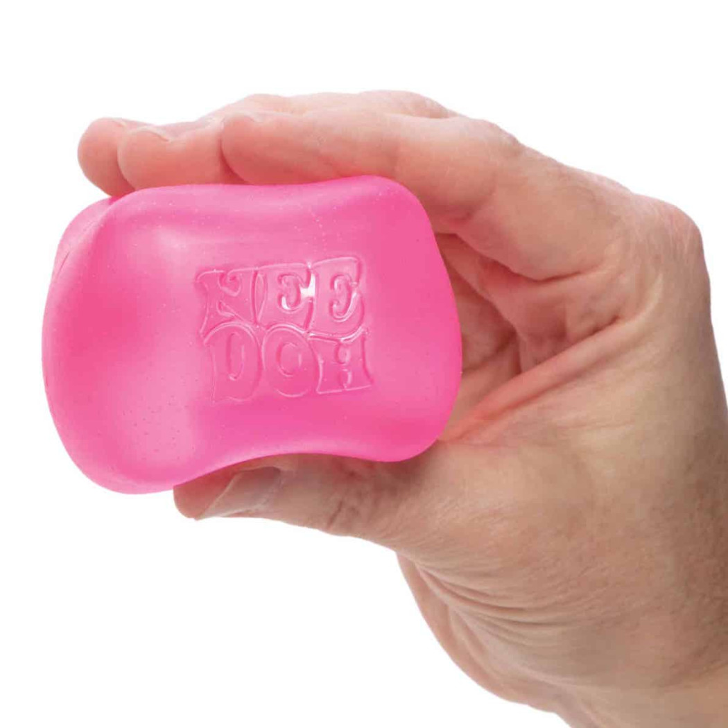 Różowa Spoko Kostka Lodu - Zabawka Sensoryczna - Gniotek Antystresowy - Needoh