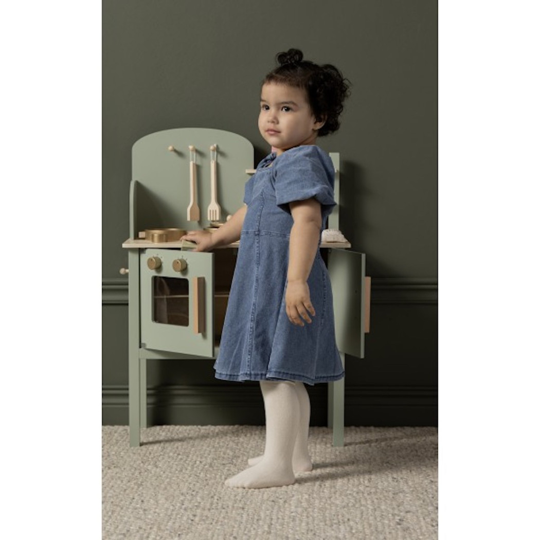 Kuchnia Zielona - Drewniana Zabawka dla Dzieci - JaBaDaBaDo