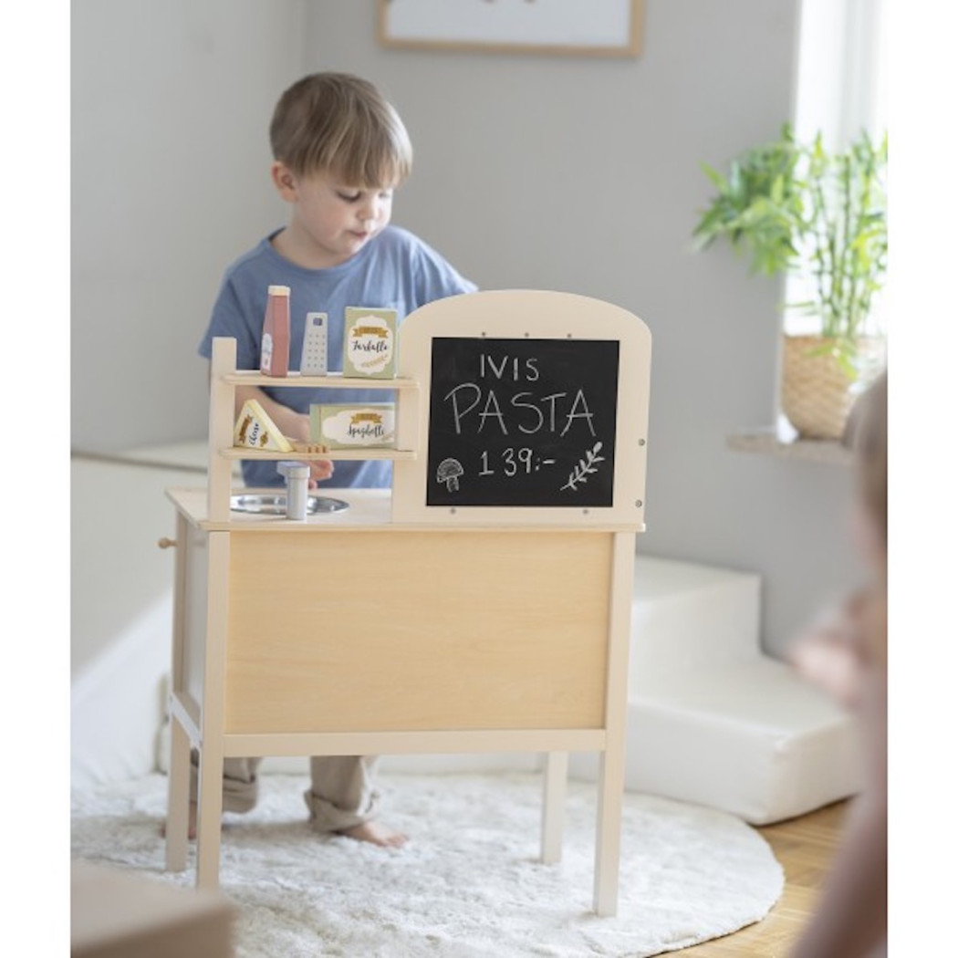 Kuchnia Kremowa - Drewniana Zabawka dla Dzieci - JaBaDaBaDo