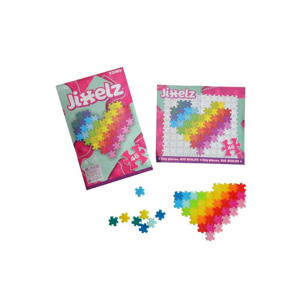 Jixelz Serce - Mini Puzzle Piksele 46 elementów - Fat Brain Toys