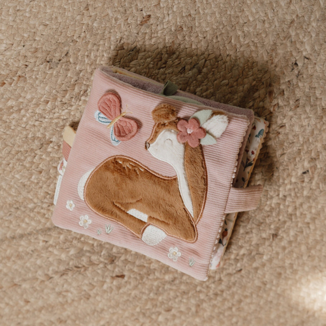 Motyw Ogrodu - Duża Książeczka Sensoryczna dla Niemowląt - Fairy Garden - Little Dutch