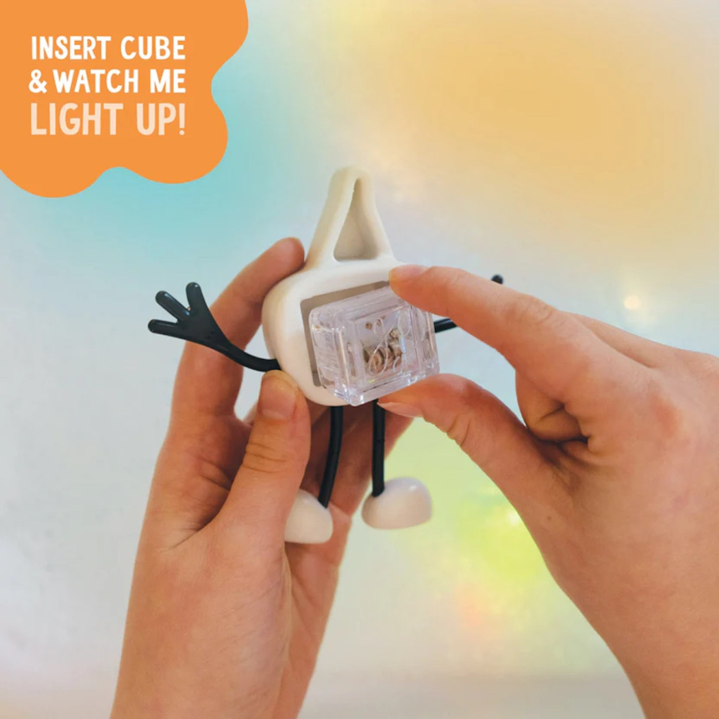 Postać Party Pal oraz 2 kostki Sensoryczne Świecące w Wodzie - Wielokolorowe - Glo Pals