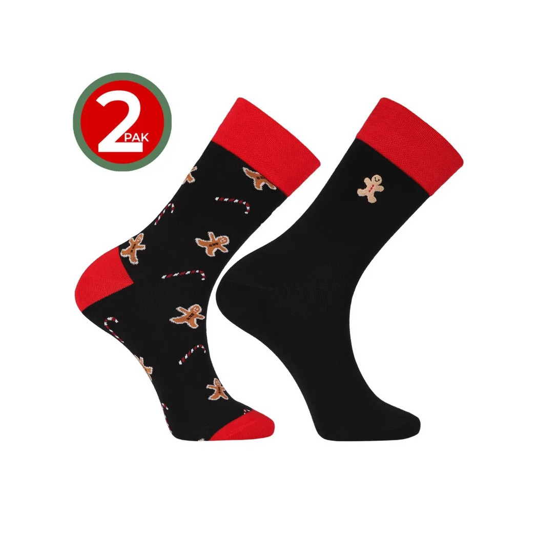 Pierniczki Skarpetki Świąteczne - 39-42 - Ozdobne Opakowanie - Dwupak - Moraj