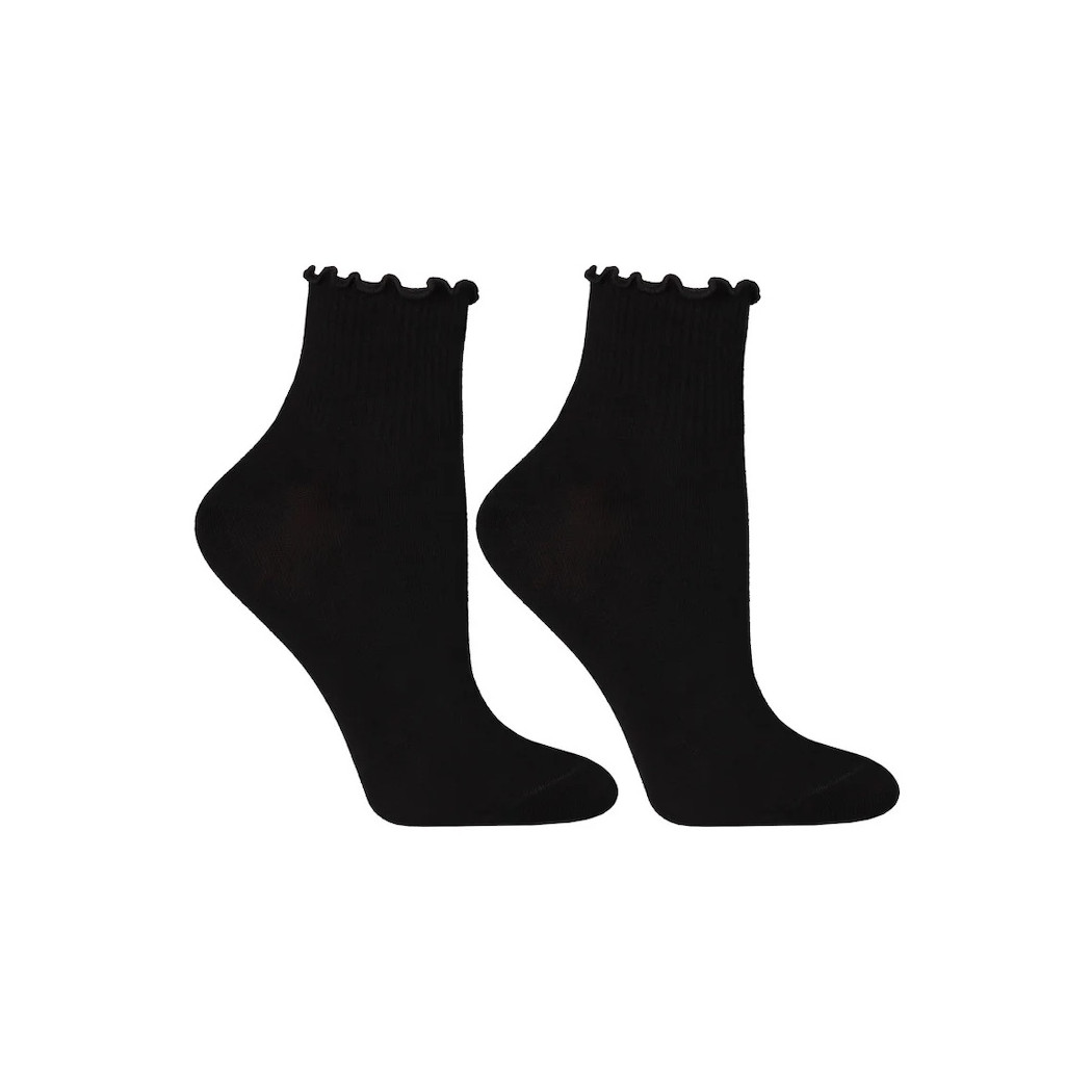 Czarne z Falbanką - 35-38 - Skarpetki Damskie - Moraj