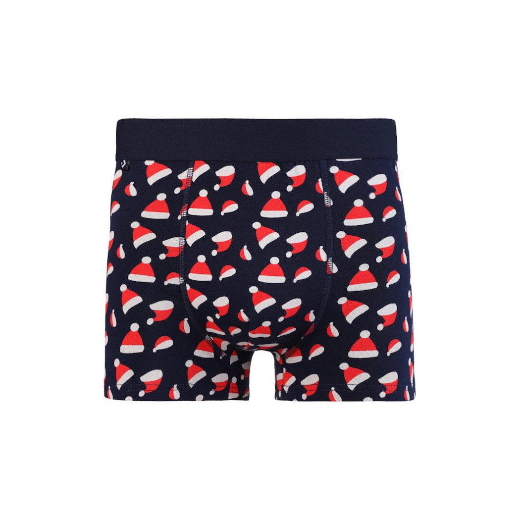 W Czapki Mikołaja - Bokserki M - Świąteczne Mikołajkowe Majtki w Kartoniku - Moraj