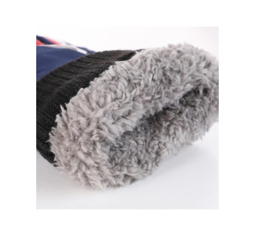 Niebieskie z Rekinem - 23 cm - Rękawiczki Dziecięce Ortalionowe - Pięciopalczaste - MORAJ