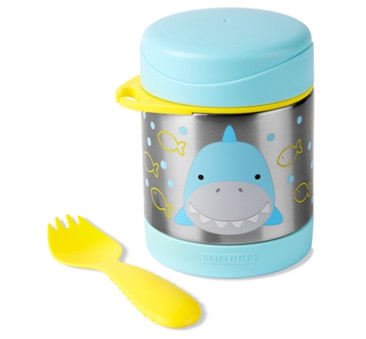 Rekin - Termos dla Dziecka na Lunch z Łyżeczką - 325 ml - ZOO - Skip Hop