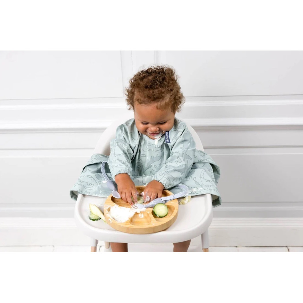 Dinozaury - Dino Roar - Wodoodporny Śliniak z długim rękawem BLW - BIBaDO