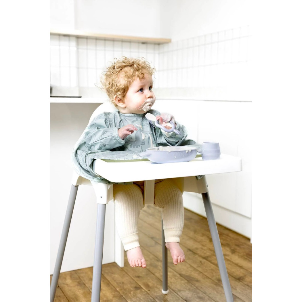 Dinozaury - Dino Roar - Wodoodporny Śliniak z długim rękawem BLW - BIBaDO