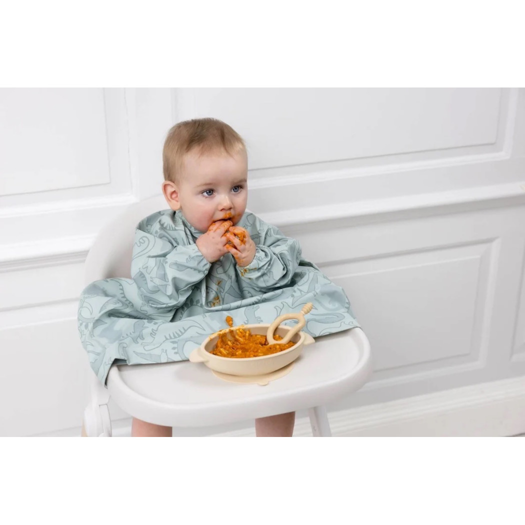 Dinozaury - Dino Roar - Wodoodporny Śliniak z długim rękawem BLW - BIBaDO