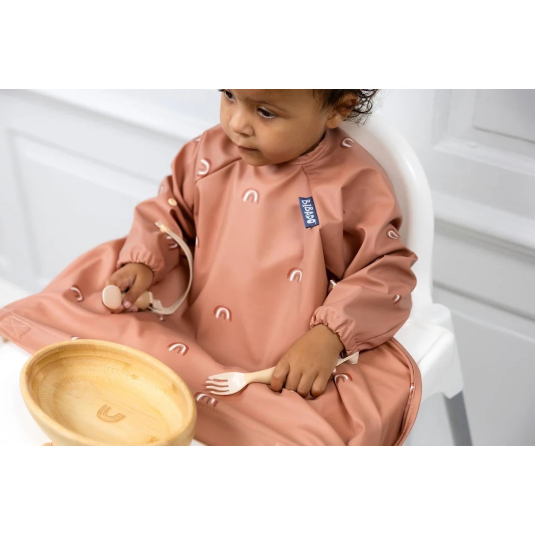 Chasing Rainbows - Wodoodporny Śliniak z długim rękawem BLW - BIBaDO