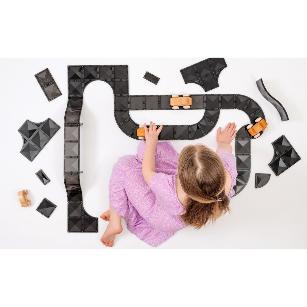 Drogi Magnetyczne - Klocki Jezdnie - Creative Roads - 48 Elementów - Connetix