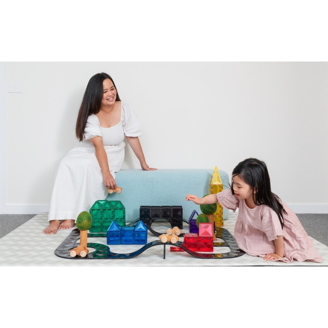 Drogi Magnetyczne - Klocki Jezdnie - Creative Roads - 48 Elementów - Connetix