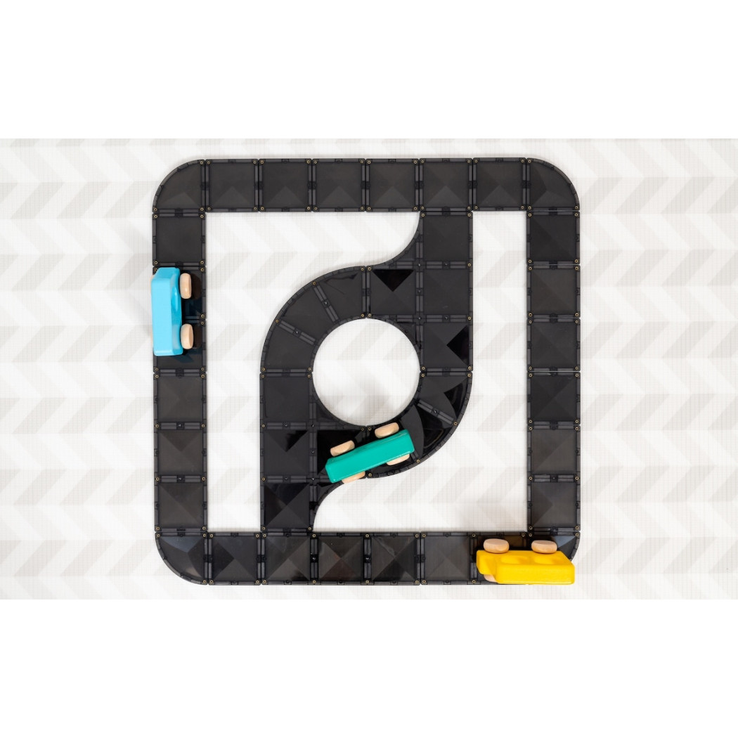 Drogi Magnetyczne - Klocki Jezdnie - Creative Roads - 48 Elementów - Connetix