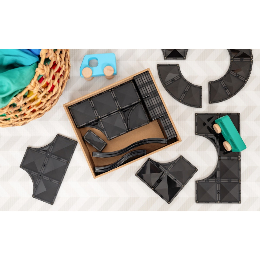 Drogi Magnetyczne - Klocki Jezdnie - Creative Roads - 48 Elementów - Connetix