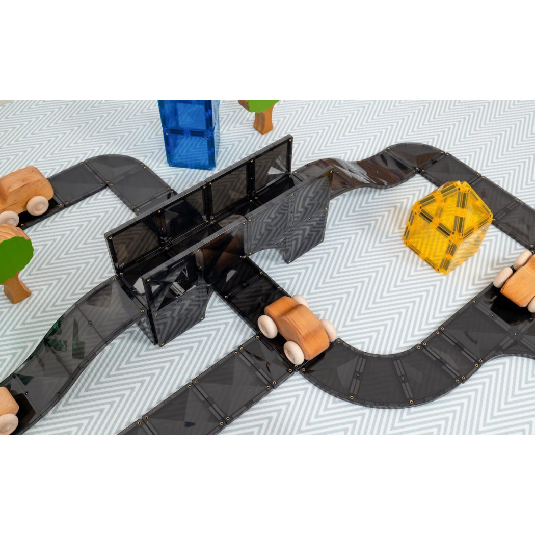 Drogi Magnetyczne - Klocki Jezdnie - Creative Roads - 48 Elementów - Connetix