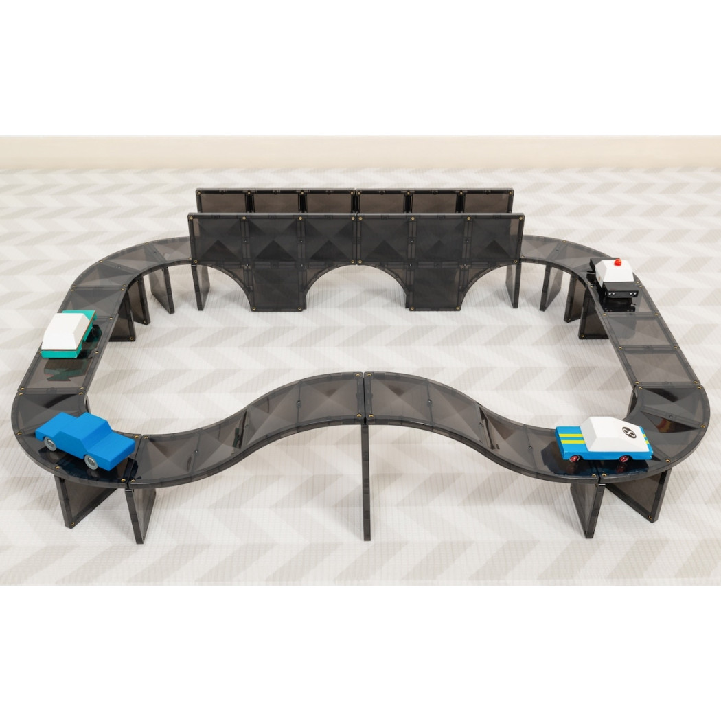 Drogi Magnetyczne - Klocki Jezdnie - Creative Roads - 48 Elementów - Connetix