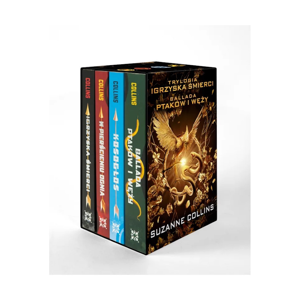 Igrzyska Śmierci oraz Ballada Ptaków i Węży - Suzanne Collins - w Ozdobnym Pudełku - Miękka Oprawa - MEDIA RODZINA