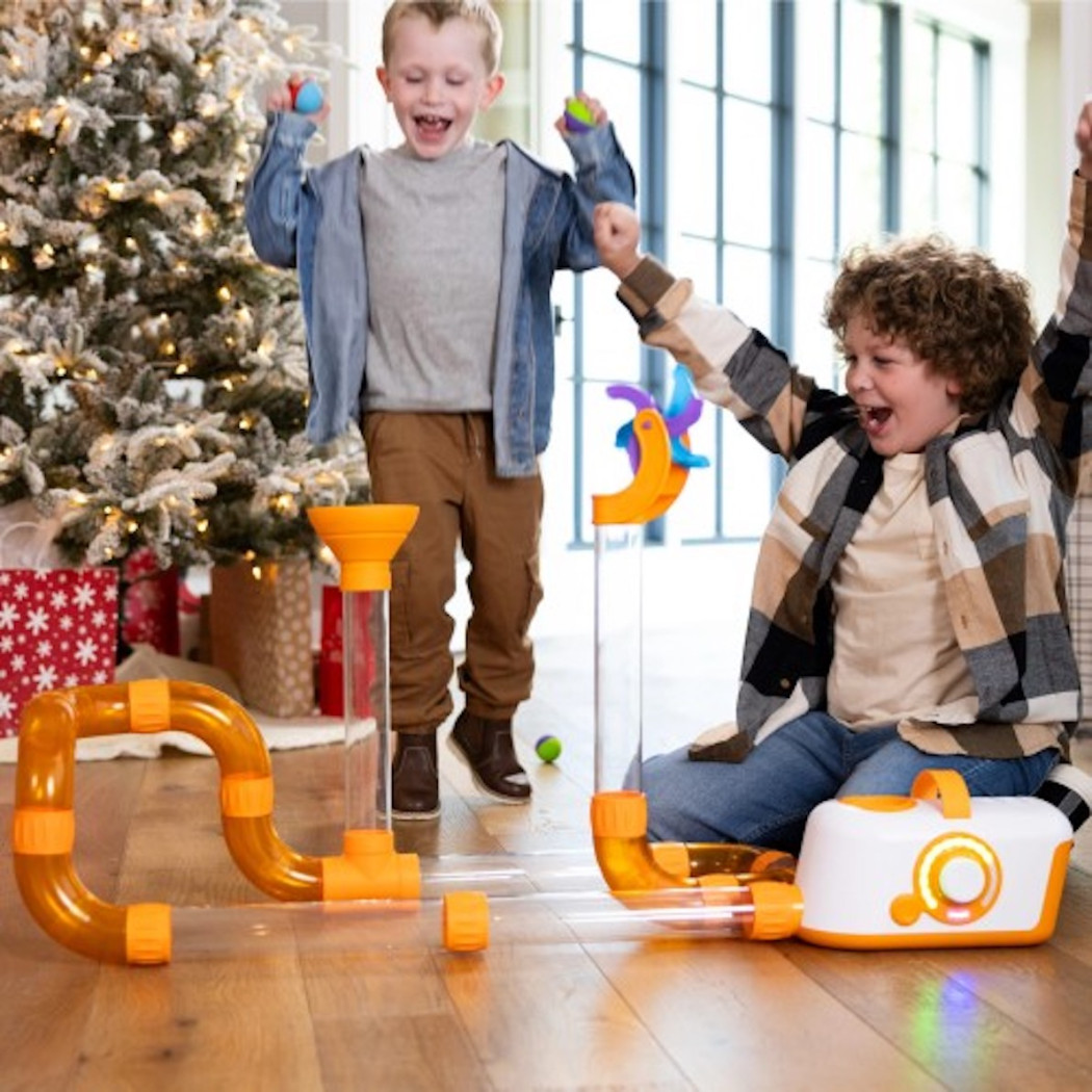 Wiatrak i Dmuchaniec - Akcesoria do Dmuchawy Air Toobz - 12 elementów - Fat Brain Toys